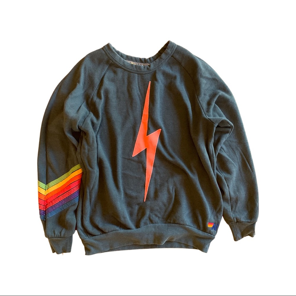 Aviator nation bolt/chevron sweatshirt